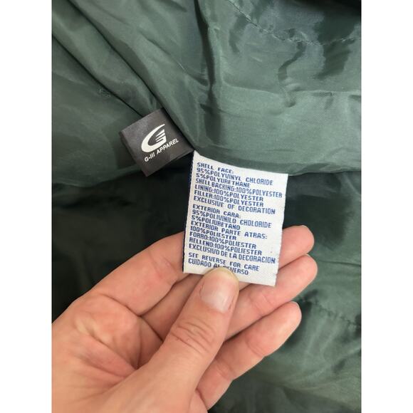 G-III Green Bay Packers Faux Leather Bomber Jacket Men’s Medium NFL G3 - Picture 12 of 13